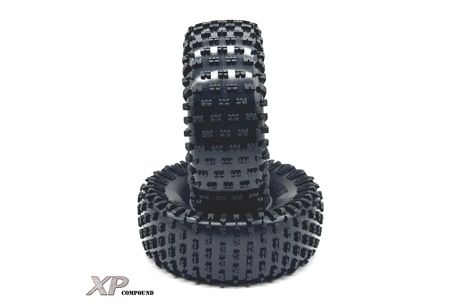 Reefs RC 1.9&amp;quot; Cheater Pink XP Compound (Super Soft) Crawler Tyres with Foam Inserts 2Pcs image 112202