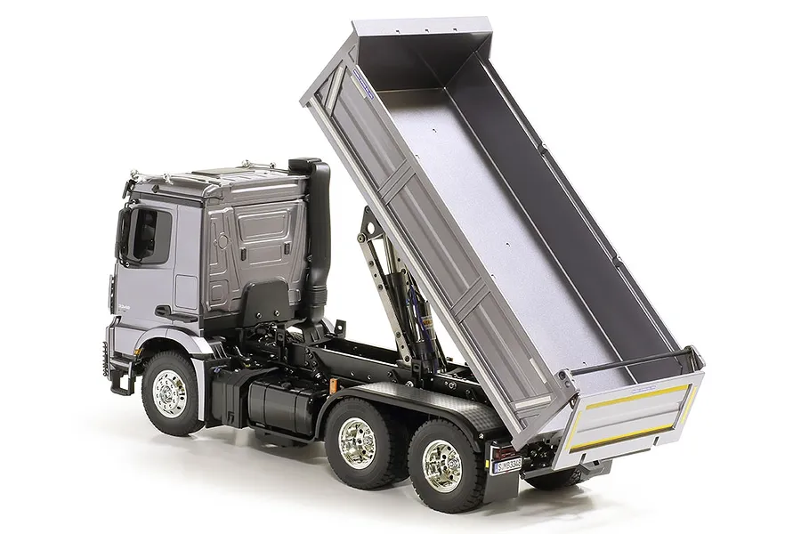 Tamiya Mercedes-Benz Arocs 3348 6X4 RC Tipper Truck Electric 4WD 1/14 Scale Kit - Red/Silver image 112460