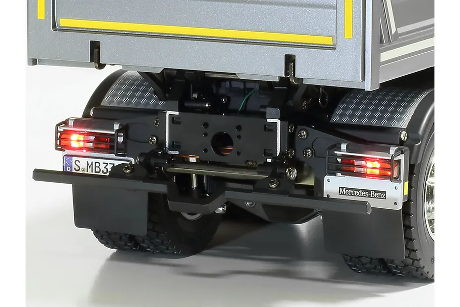 Tamiya Mercedes-Benz Arocs 3348 6X4 RC Tipper Truck Electric 4WD 1/14 Scale Kit - Red/Silver image 112463