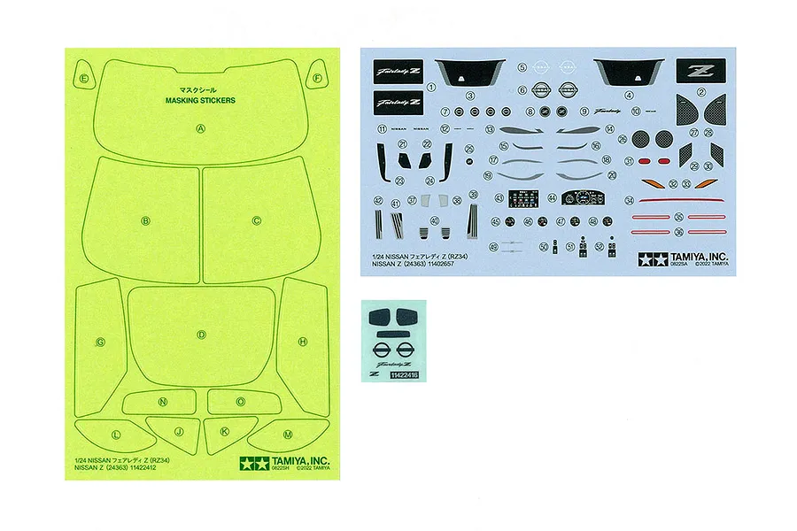 Tamiya 1/24 Nissan Fairlady Z Scaled Plastic Model Kit image 112535