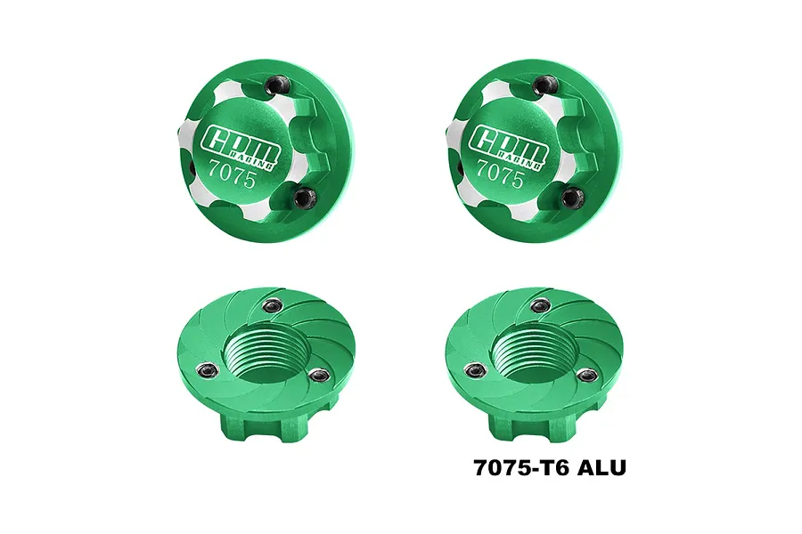 GPM Aluminium 17mm Wheel Lock Nuts 4Pcs - Green image 112863