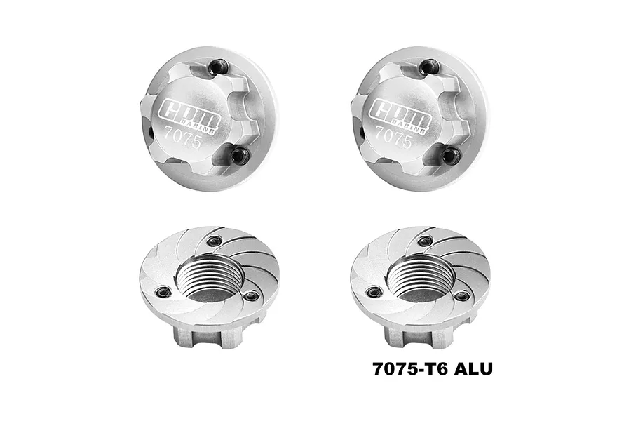 GPM Aluminium 17mm Wheel Lock Nuts 4Pcs - Silver image 112866