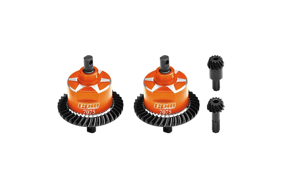 GPM Aluminium Front and Rear Complete Differentials 2Pcs - Orange image 112889