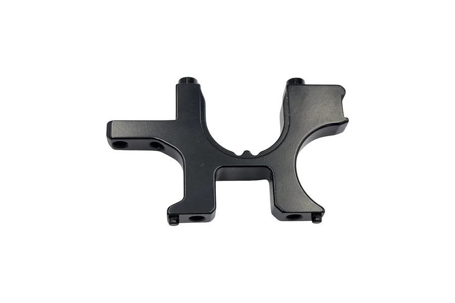 RC Maker Aluminium Front Left V2 Bulkhead 1Pc - Black image 112961