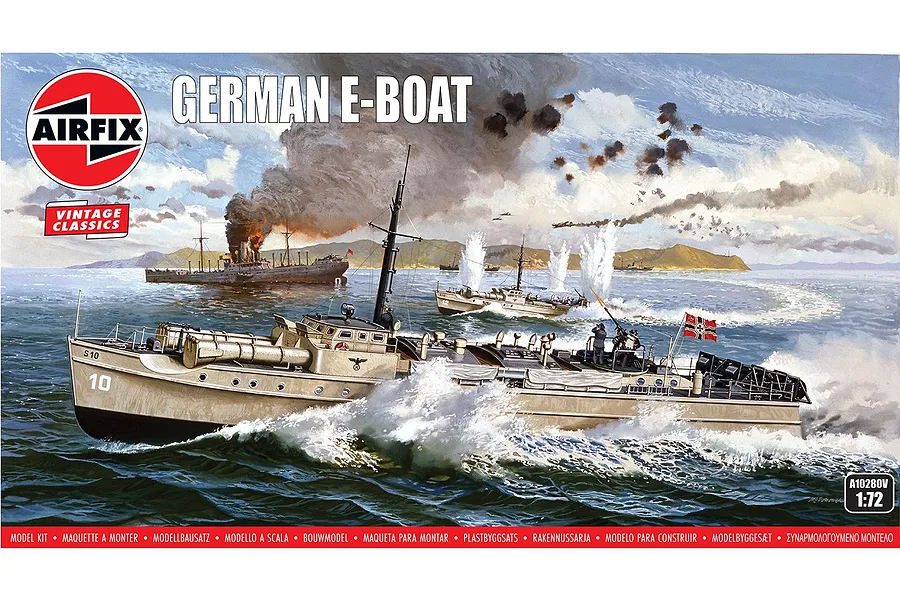 Airfix 1/72 German E-Boat Scaled Plastic Model Kit image 113011