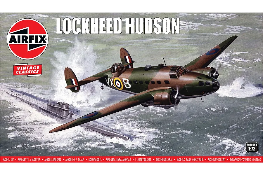 Airfix 1/72 Lockheed Hudson Bomber Scaled Plastic Model Kit image 113096