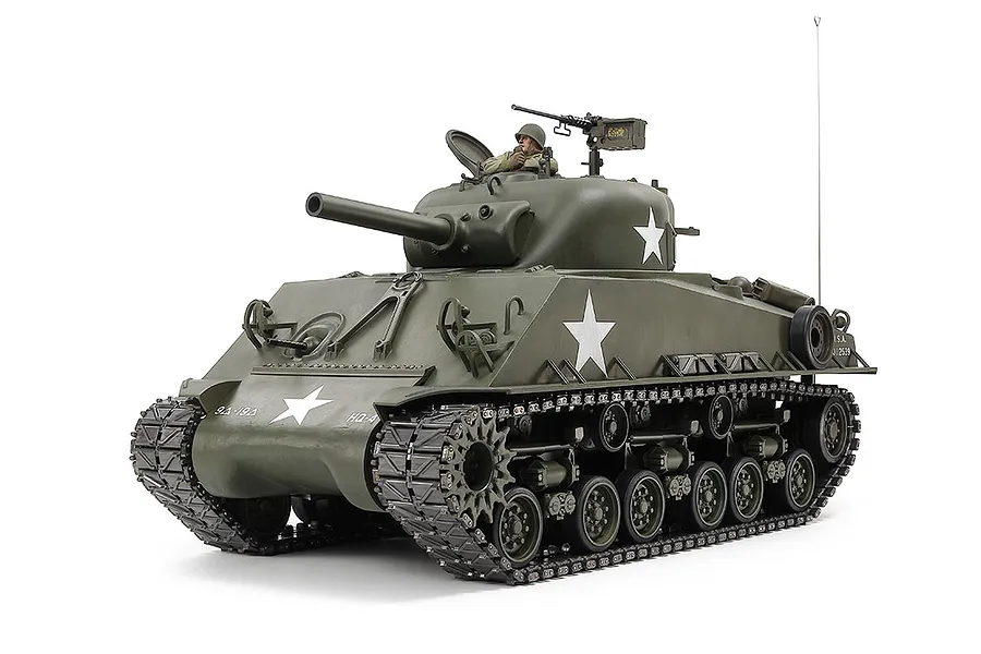 Tamiya M4 Sherman 105mm Howitzer RC Tank Electric 1/16 Scale Kit image 113143