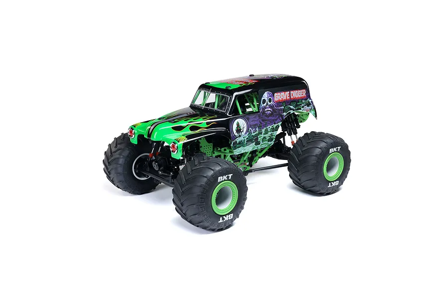 Losi LMT 2.0 RC Monster Truck Electric Brushless 4WD 1/8 Scale RTR - Grave Digger image 113184