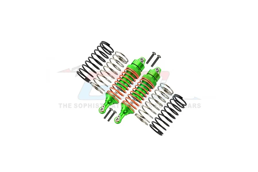 GPM Aluminium Front Shocks 2Pcs - Green/Orange image 113309