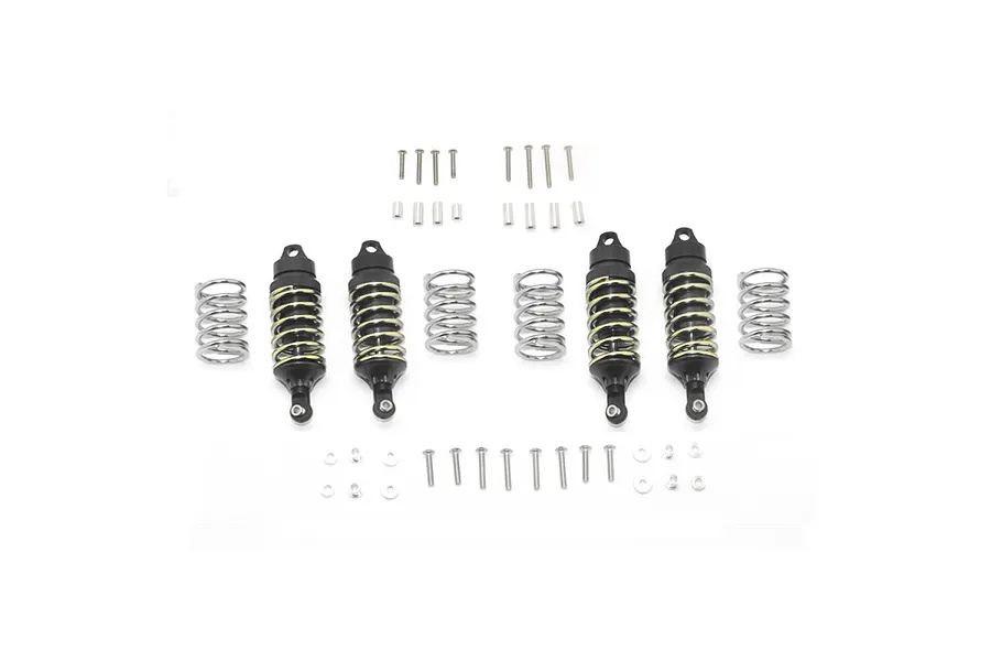 GPM Aluminium Front &amp;amp; Rear Shocks Set - Black image 113335