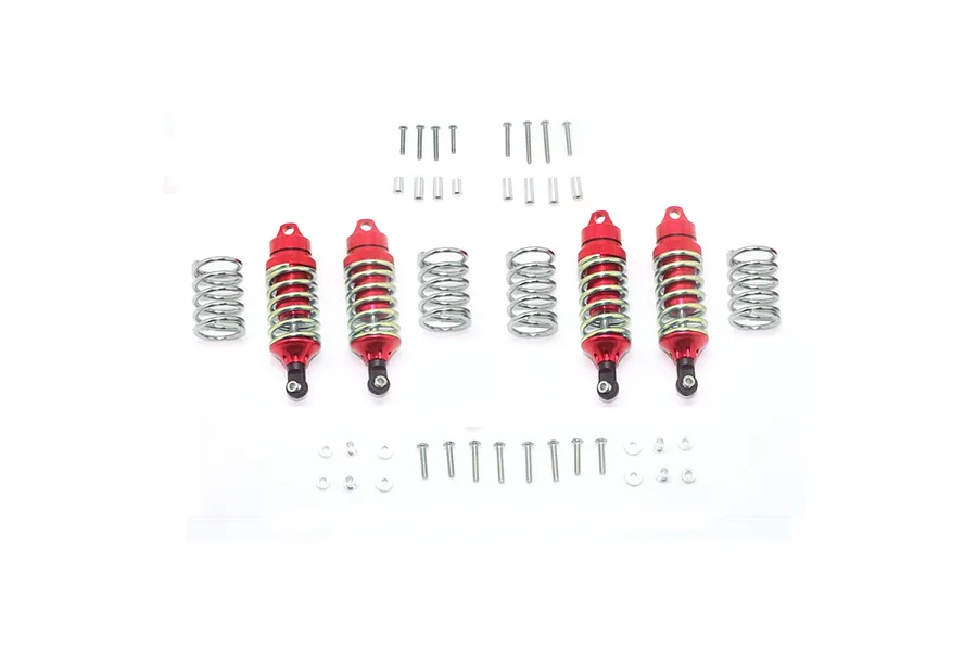 GPM Aluminium Shock Absorber Set 4Pcs - Red image 113336