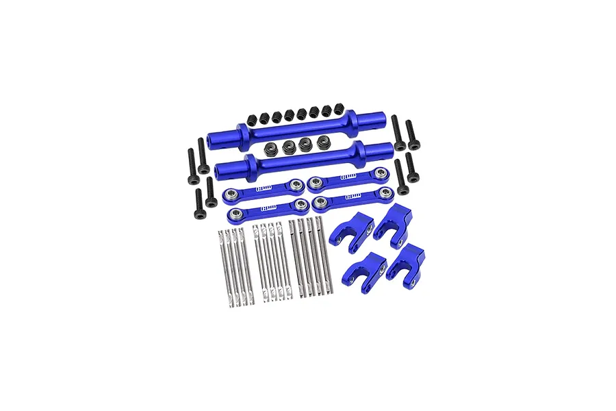 GPM Aluminium Front and Rear Sway Bar Set - Blue image 113366