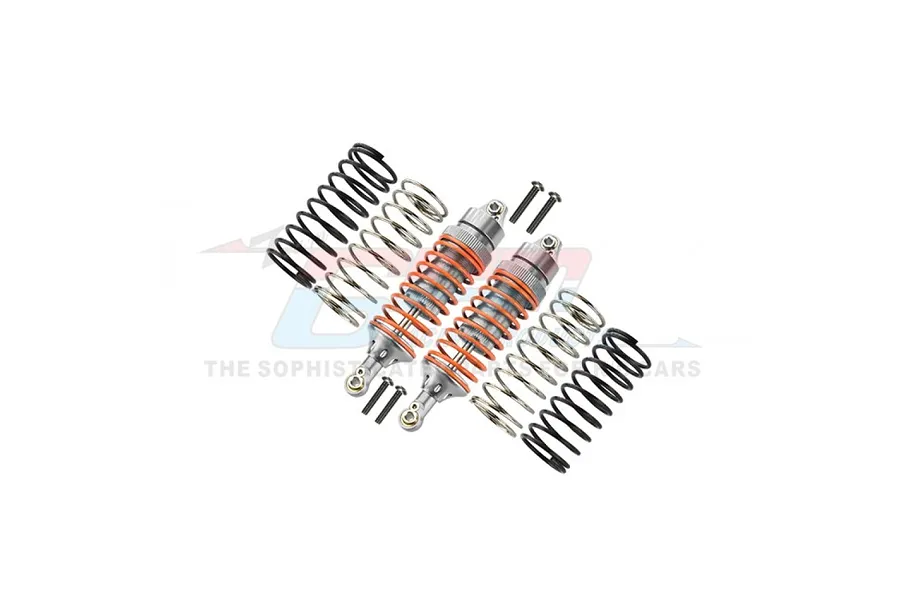 GPM Aluminium Front Shocks 2Pcs - Silver/Orange image 113415