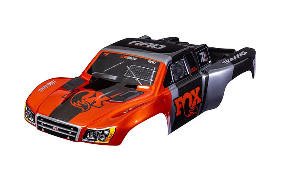 Traxxas 1/10 Fox Racing Painted Clipless Body Shell - Red and Black image 113434