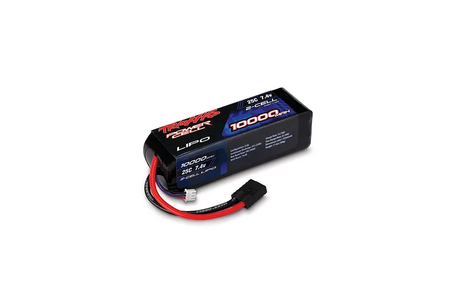 Traxxas 7.4V 10000mAh 25C Soft Case LiPo Battery image 113437