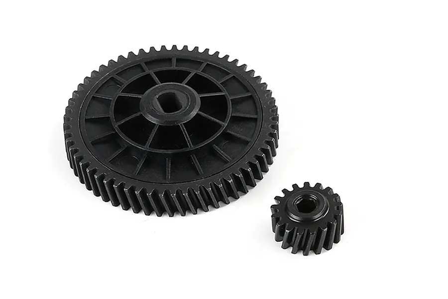 Rovan Hardened Steel 17T/57T Helical Spur Gear and Pinion Set - Hex Clutch image 113528