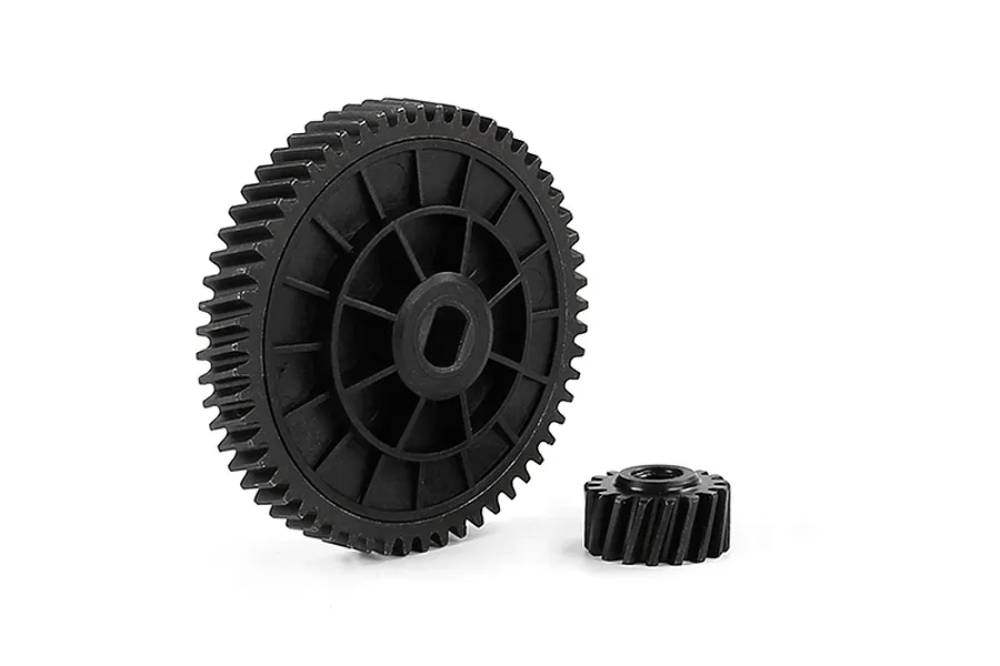 Rovan Hardened Steel 17T/57T Helical Spur Gear and Pinion Set - Hex Clutch image 113534