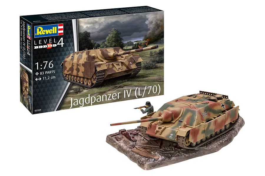 Revell 1/76 Jagdpanzer IV (L/70) Tank Scaled Plastic Model Kit image 113579