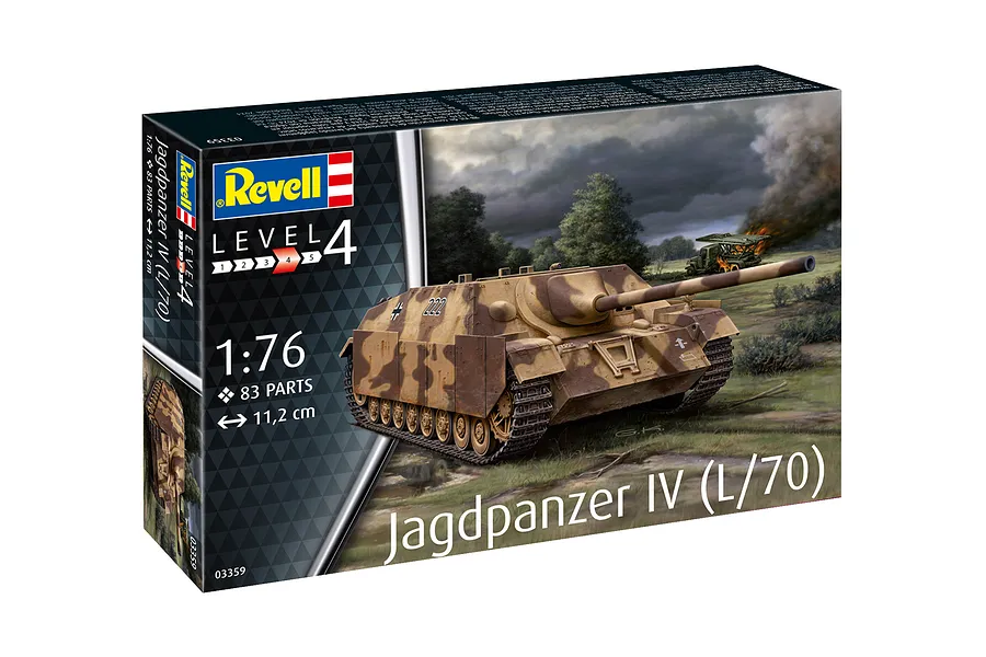 Revell 1/76 Jagdpanzer IV (L/70) Tank Scaled Plastic Model Kit image 113588