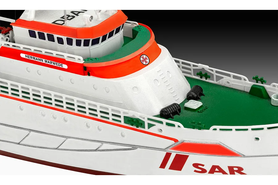 Revell 1/200 S&amp;amp;R Vessel &amp;quot;Hermann&amp;quot; Lifeboat Scaled Plastic Model Starter Kit image 113602