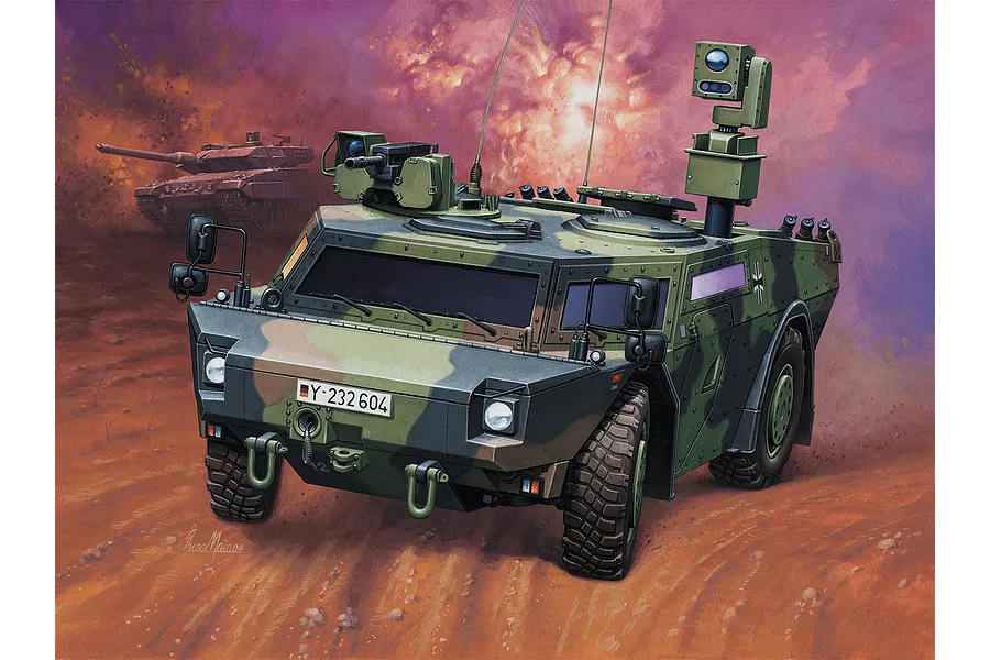 Revell 1/72 Spahwagen Fennek APC Scaled Plastic Model Starter Kit image 113613