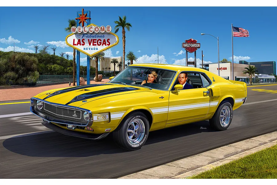 Revell 1/24 1970 Shelby Mustang GT500 Car Scaled Plastic Model Kit image 9