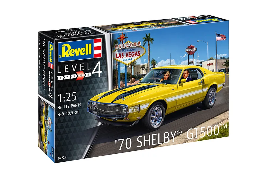 Revell 1/24 1970 Shelby Mustang GT500 Car Scaled Plastic Model Kit image 10