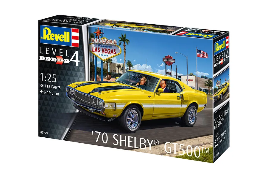 Revell 1/24 1970 Shelby Mustang GT500 Car Scaled Plastic Model Kit image 12