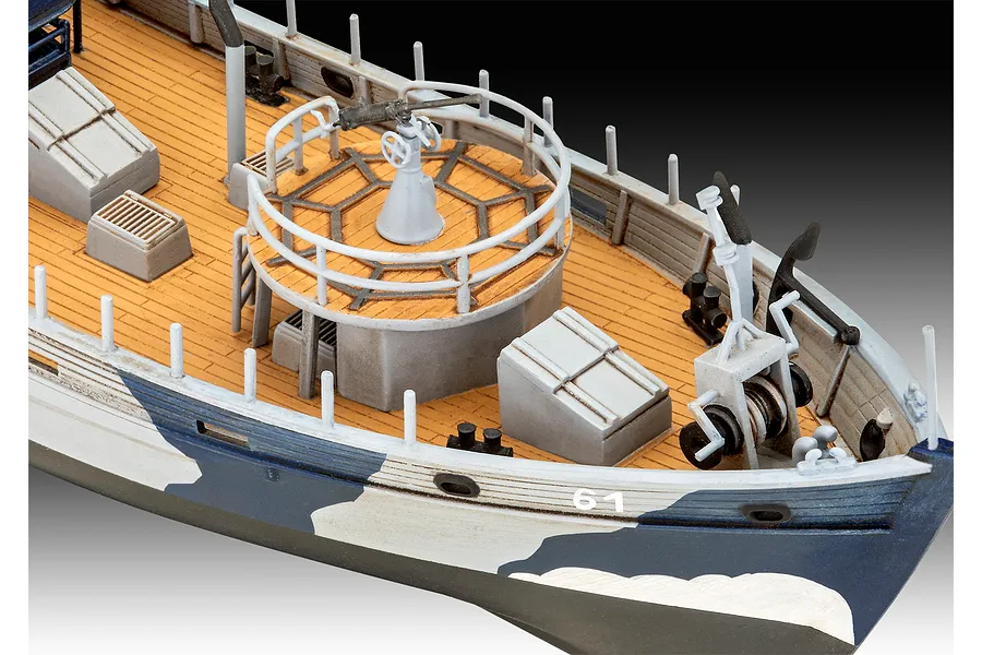 Revell 1/144 KFK (Kriegsfischkutter) Mine Warfare Vessel Scaled Plastic Model Starter Kit image 113647
