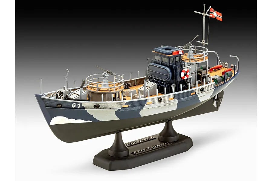 Revell 1/144 KFK (Kriegsfischkutter) Mine Warfare Vessel Scaled Plastic Model Starter Kit image 113649