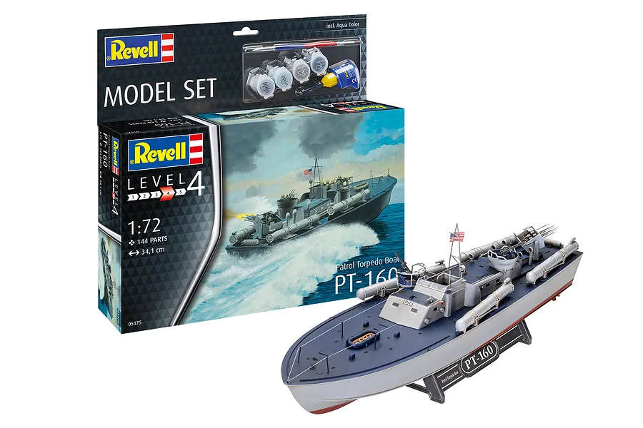 Revell 1/72 Patrol Torpedo Boat PT-160 Scaled Plastic Model Starter Kit image 113673