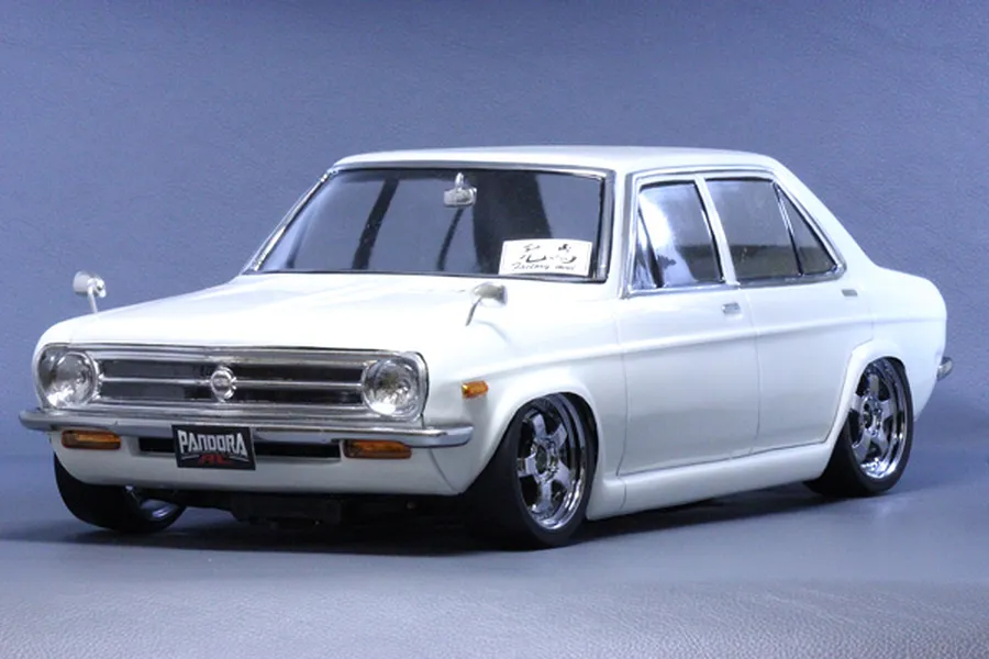 Pandora RC 1/10 Nissan Sunny B110 4 Door Unpainted Body Shell image 11369