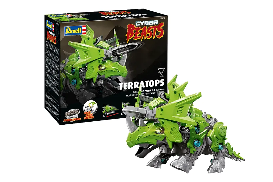 Revell 1/35 CyberBeasts Powered Plastic Model Kit - TerraTops image 113756