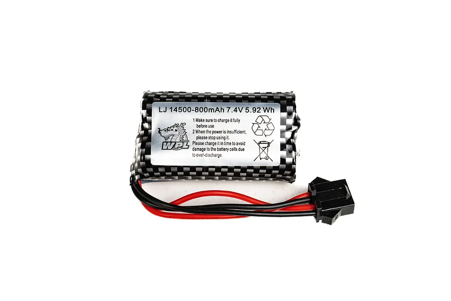 WPL 7.4V 800mAh Soft Case Li-Ion Battery image 113793