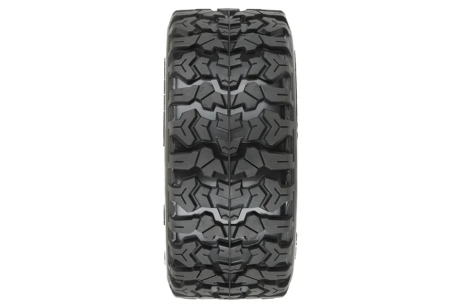 Pro-Line 2.8&amp;quot; Jaeger M2 (Medium Compound) Belted Tyres on Black Raid Rims - Glued Wheels 2Pcs image 114013