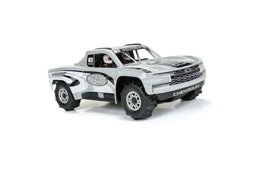 Pro-Line 1.2&amp;quot; Dumont MTD (Firm Compound) Paddle Tyres on Satin Silver Raid Rims - Glued Wheels 4Pcs image 114021