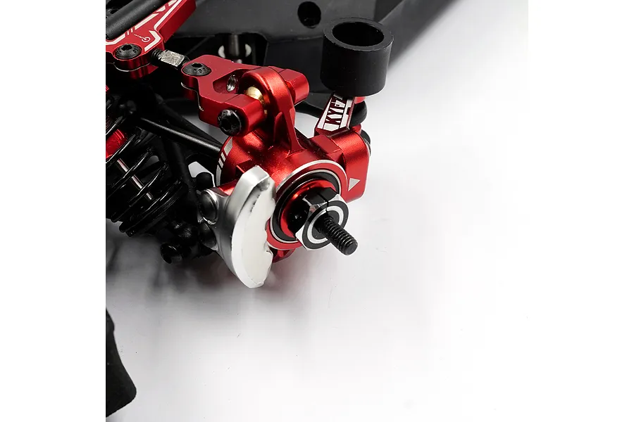 Yeah Racing G45 Steel CVD Driveshaft Hex Adapters 2Pcs - Black/Red image 3