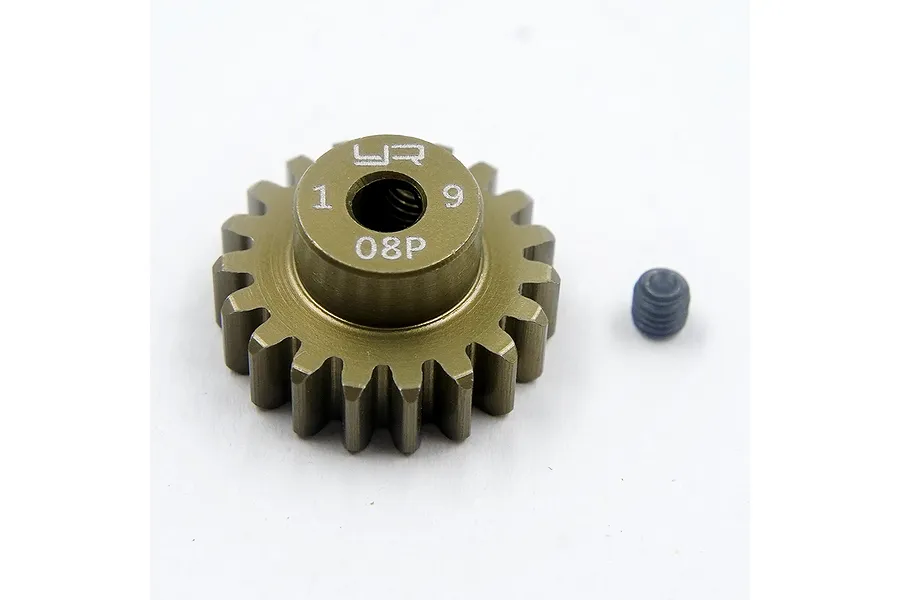 Yeah Racing Hard Coated Aluminium 19T 32dp/0.8Mod Pinion Gear image 114068