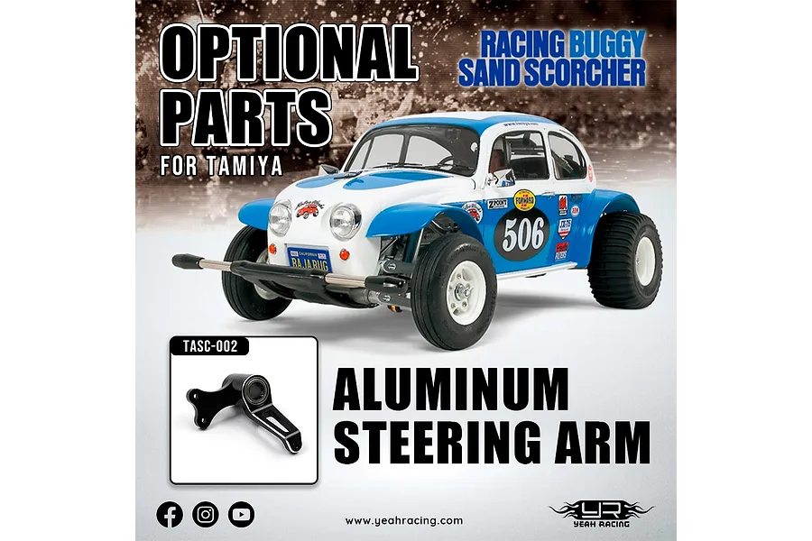 Yeah Racing Aluminium Servo Horn - Black image 114095