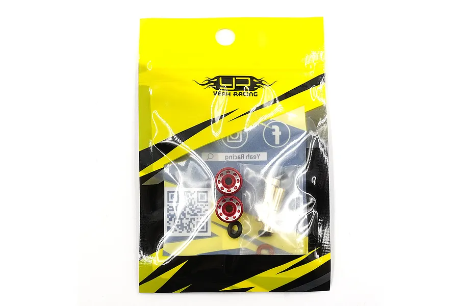Yeah Racing Aluminium 4mm Bullet Plug Set with Grips - Red image 114155