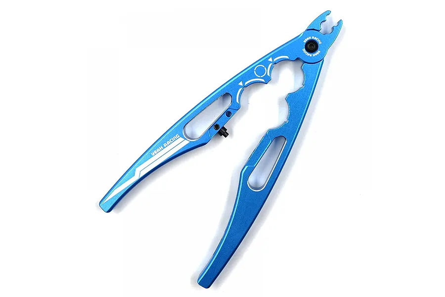 Yeah Racing Aluminium Multi-Function Shock Plier - Blue image 114189