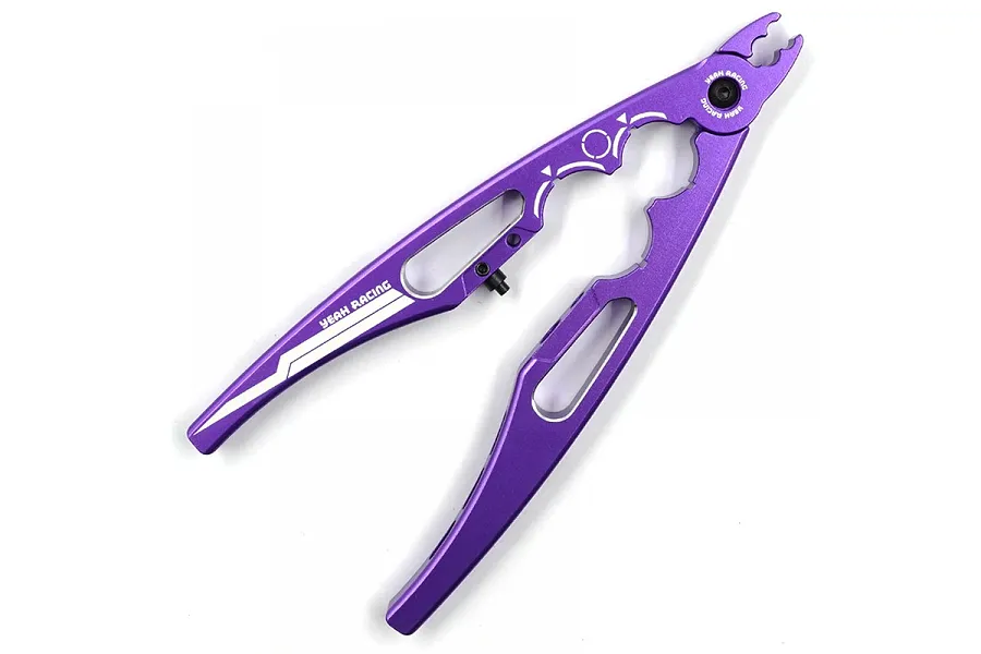 Yeah Racing Aluminium Multi-Function Shock Plier - Purple image 114195