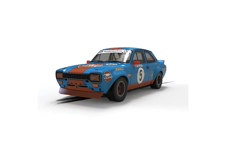 Scalextric 1/32 2023 Ford Escort MK1 Wayne Crabtree Modified Fords Gulf Slot Car image 114412