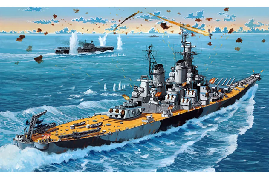 Revell 1/1200 USS New Jersey Battleship Scaled Plastic Model Kit image 114587