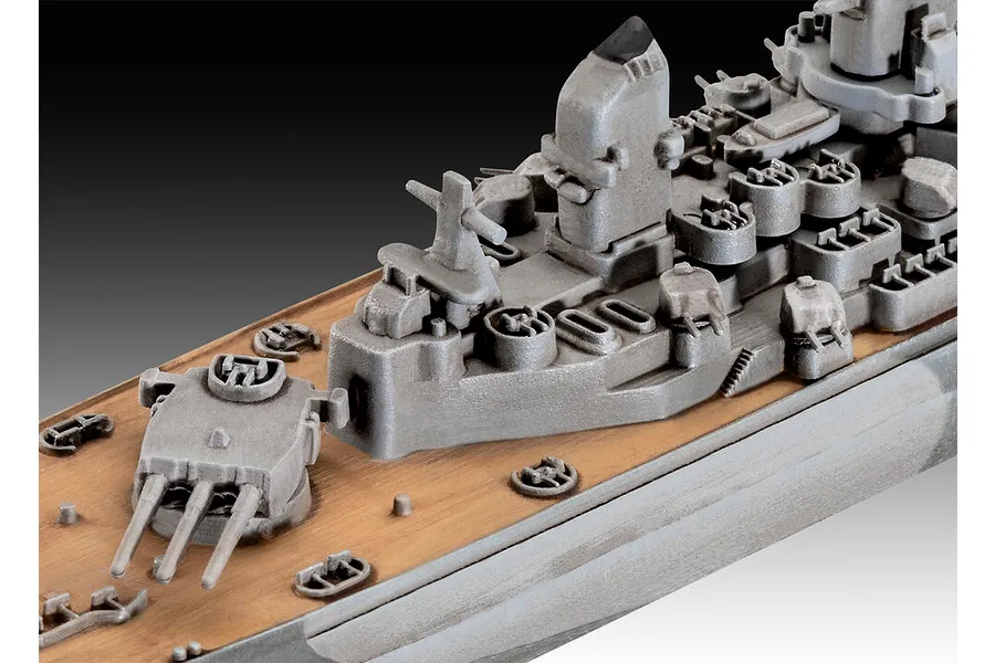 Revell 1/1200 USS New Jersey Battleship Scaled Plastic Model Kit image 114589