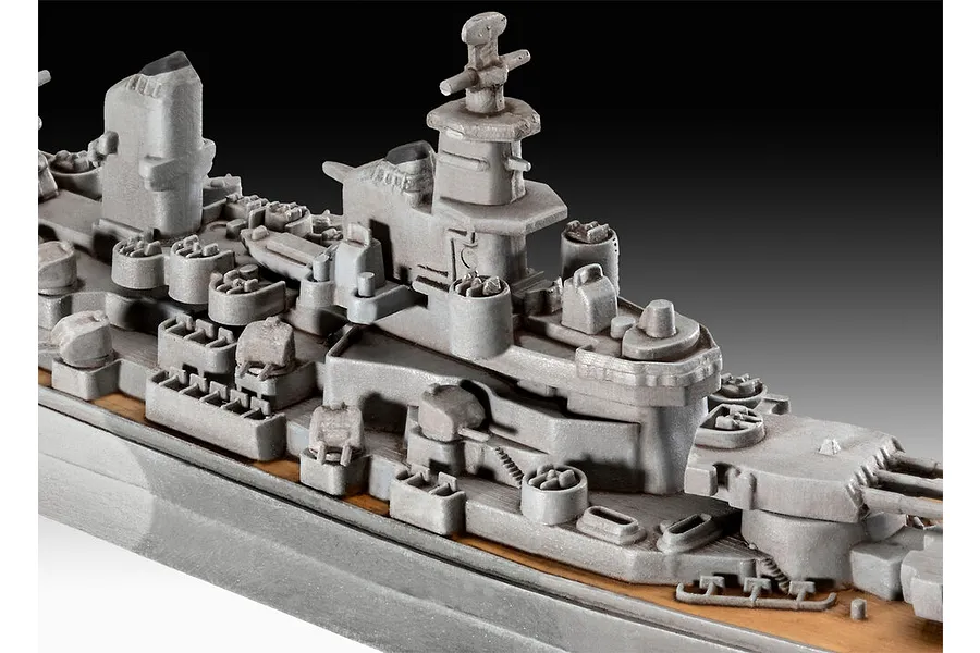 Revell 1/1200 USS New Jersey Battleship Scaled Plastic Model Kit image 114590