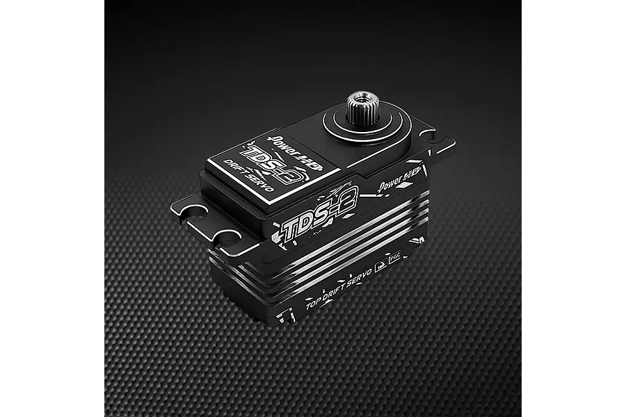 Power HD Aluminium TDS-2 Low Profile 8.4V 25kg Coreless Metal Geared Servo - Black image 114643