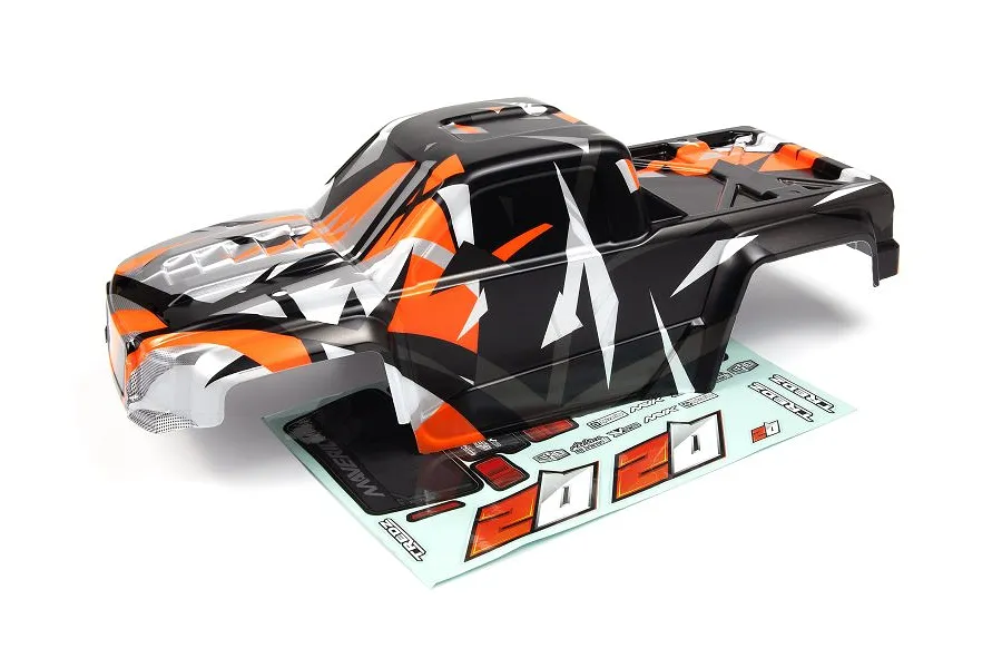 Maverick 1/10 Quantum2 MT Painted Body Shell - Orange/Black image 114819