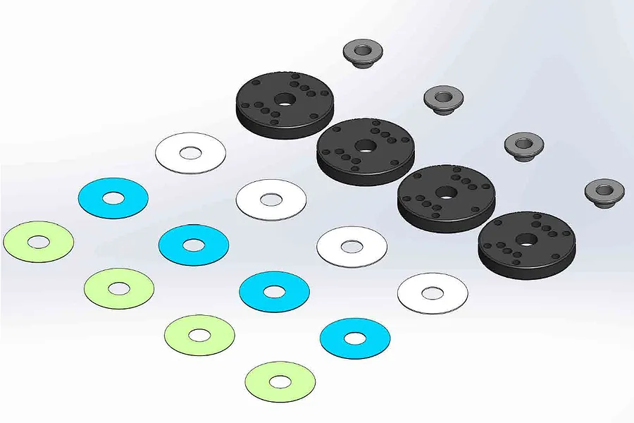 MIP 16mm 6-Hole Bypass1 Pistons Set image 114846