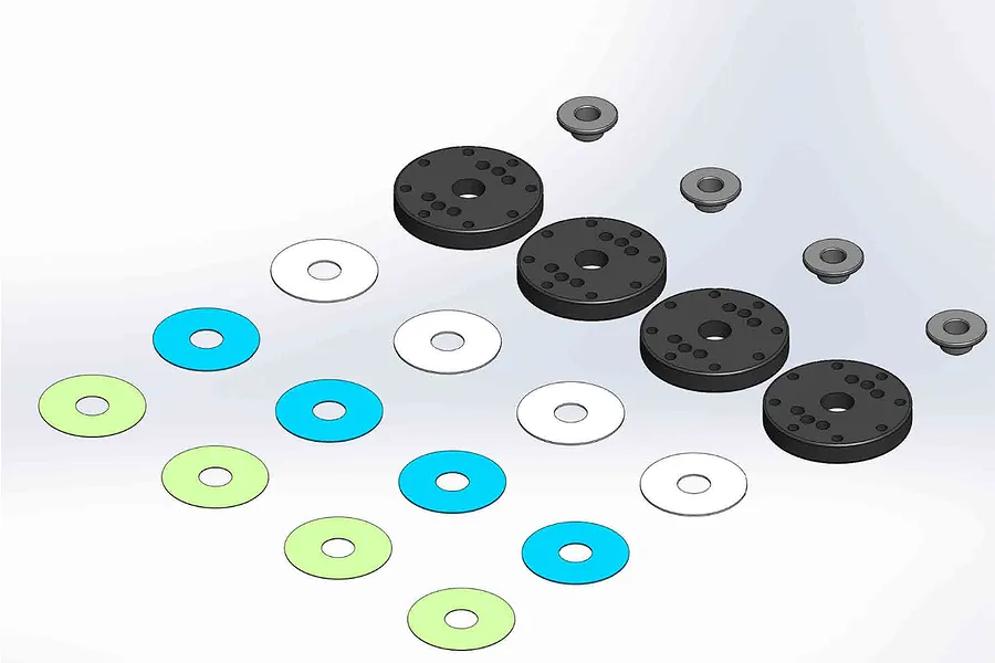 MIP 16mm 8-Hole Bypass1 Pistons Set image 114847